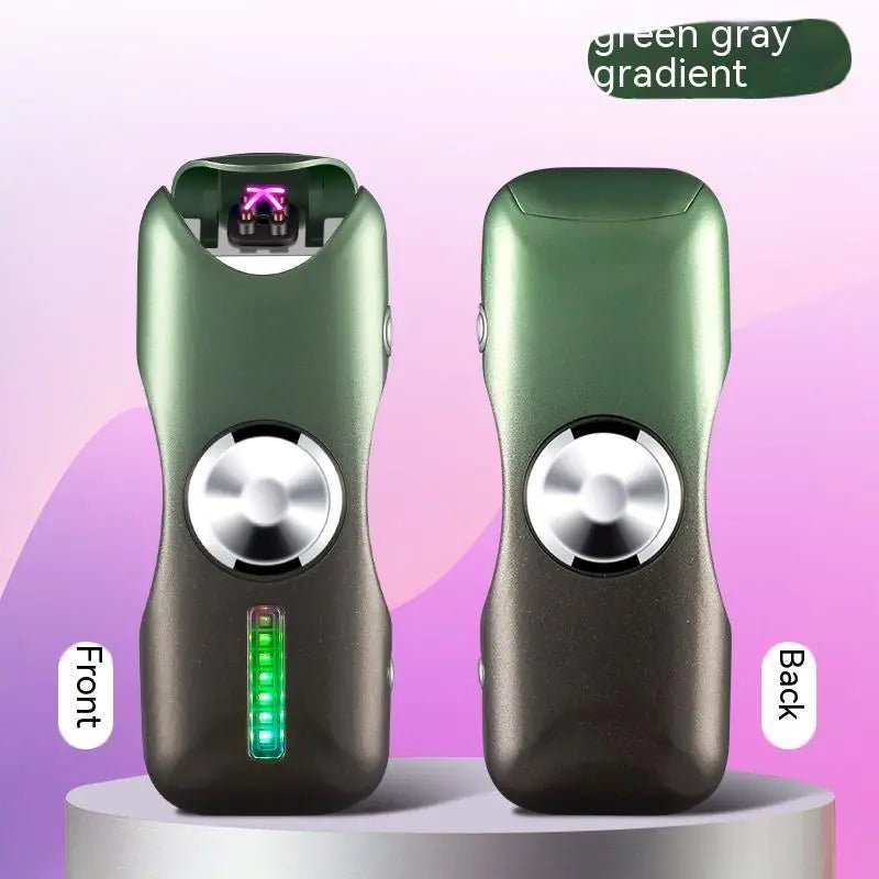 Fidget Spinner Lighter USB Electronic - The Crazies Lighter CollectionGreen Gray GradientUSB