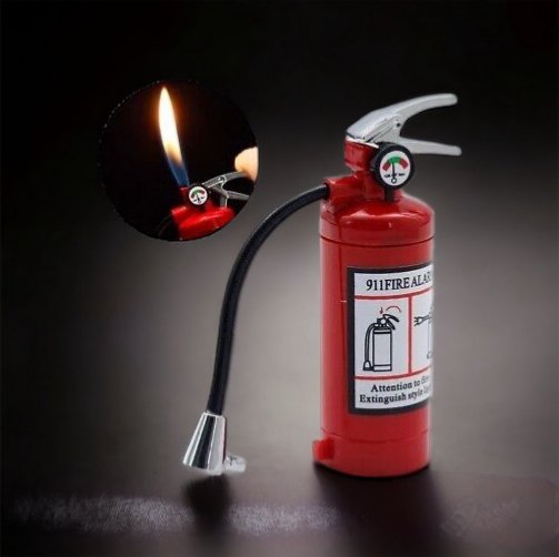 Fire Extinguisher Torch Lighter - The Crazies Lighter Collection Gray handle