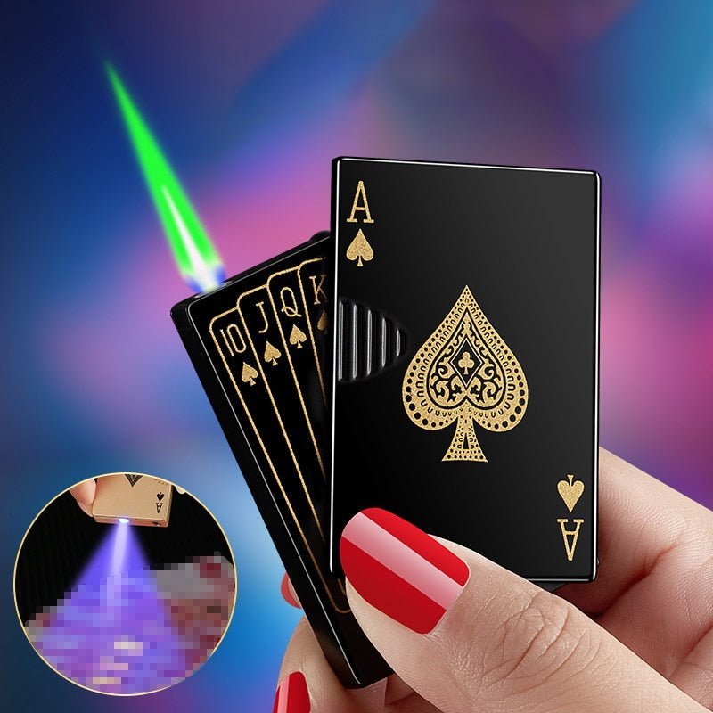 Flame Novel Poker Card Lighter - The Crazies Lighter Collection♠️ Ace of Spades