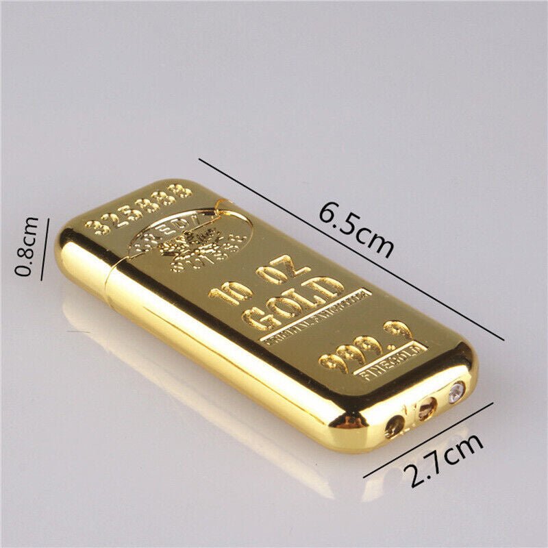 Sleek 10oz Gold plate Lighter - The Crazies Lighter Collection